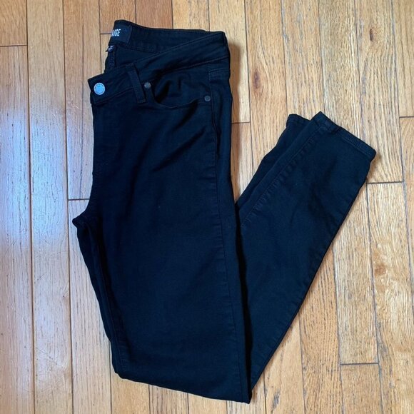 Paige sz 29 Verdugo Ultra Skinny Black Shadow Jeans - Picture 2 of 9